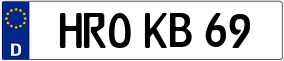 Truck License Plate